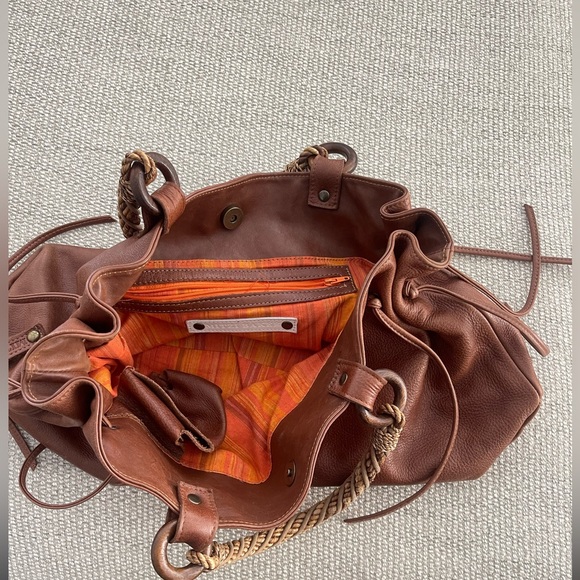 Mitzi Baker Authentic Rare Find Vintage Hobo Genuine Soft Itailian Leather - Picture 6 of 6